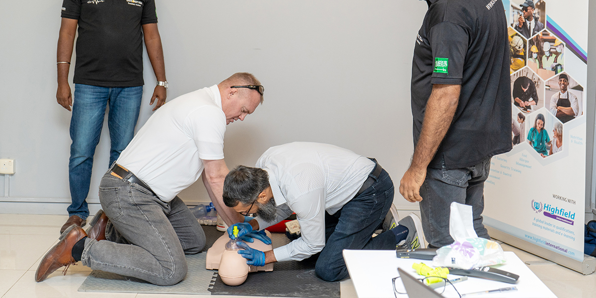 Corporate team selecting an accredited First Aid Training Provider in Riyadh